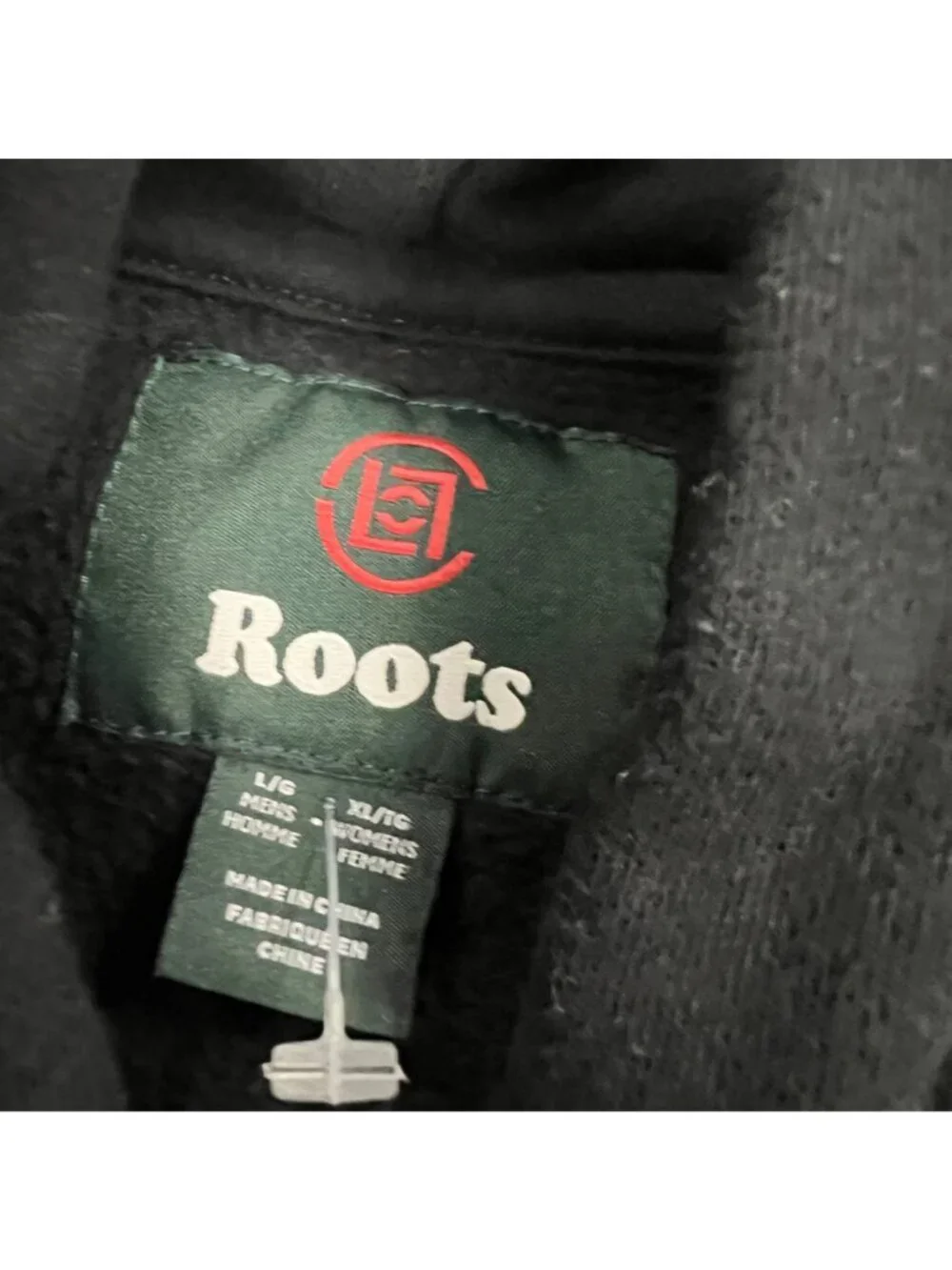 Roots Womens Logo Graphic Hoodie Pullover Dragon Black/Multi Size Large
